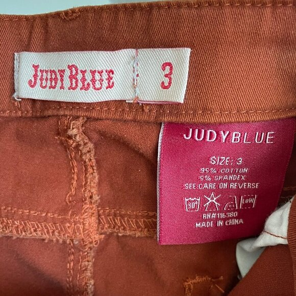 Judy Blue Ochre Burnt Orange Brown Soft Denim Skinny Jeans Women's Size 3 (26) - Picture 8 of 14